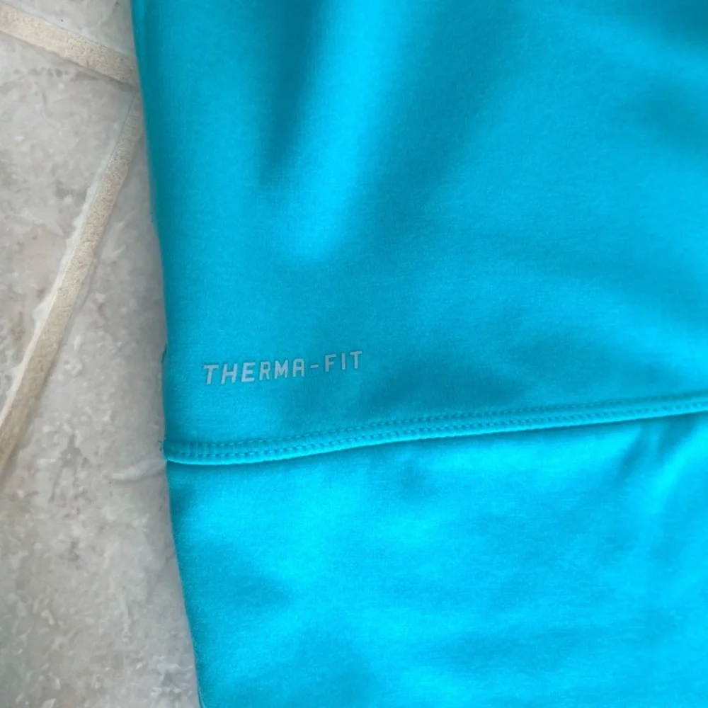 Nike Light Blue Therma- Fit Cowl Neck Hoodie Sweatshirt